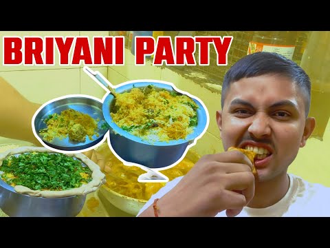 Aaj Room Par Briyani Banaya🍗