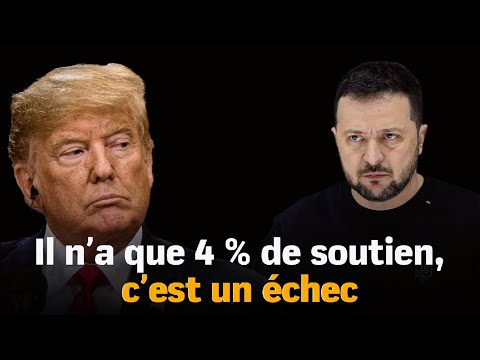 « Il n'a que 4% de soutien,  c'est un échec » Donald Trump détruit Zelensky