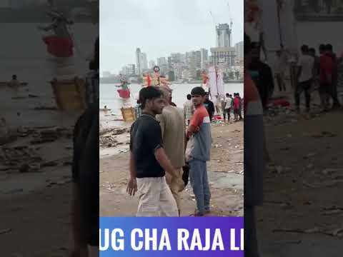 Lalbaug cha raja visarjan late zala 🥹 #girgaonchowpatty #bappamorya2025 #visarjan #lalbaughcharaja
