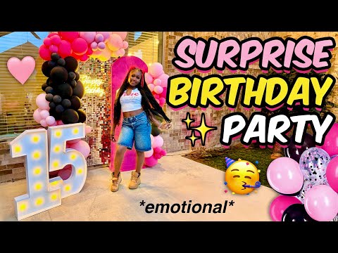 I THREW KARISSA A SURPRISE BIRTHDAY PARTY....SHE CRIED