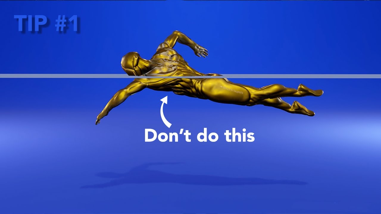 Swim faster 3 NEW tips. Part 1 - Swim above the water? - Skills N' Talents
