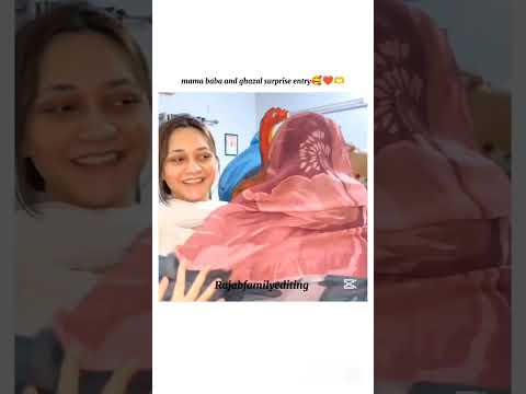 mama baba and ghazal surprise entry 🥰❤️🫶#rajabfamily #editing