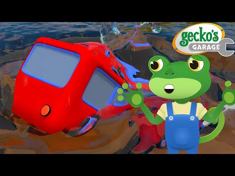 5 Little Buses Crashed! | Gecko's Garage | Trucks For Children | Cartoons For Kids