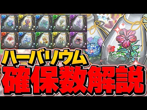 無課金強武器を絶対逃すな！ハーバリウム最低確保数解説！知らないと損！星を紡ぐ精霊！【パズドラ】