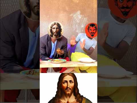 Greedy Satan vs Jesus Christ | #jesus #fe #jesuschrist #fé #god #shorts