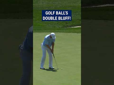 Golfer gets TRICKED by own golf ball! 😱