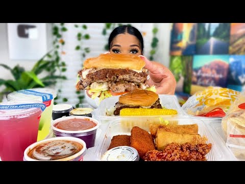 CHILI’S MUKBANG | TRIPLE DIPPER | MASSIVE BURGER | I BEEN SLEEPING ON CHILI’S 🌶️
