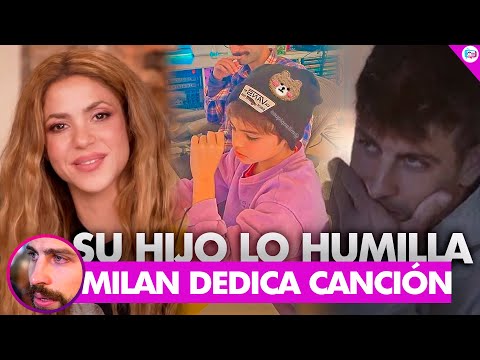 Asi fue como Milan hijo de Shakira humilló a Píque en su nueva cancion. Se filtra canción de Milan.