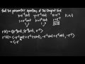 Parametric Equations and Derivatives