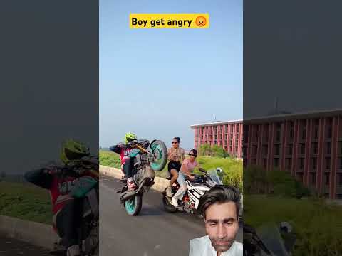 boy get angry #anime #stuntabiker #music #stuntrider #automobile #stuntriding #stunt