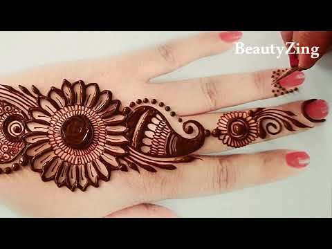 Stylish Mehndi Design : 2 Beautiful Easy Mehndi Design for Backhands