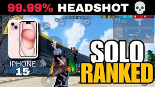 99.99% Headshot 💀 Solo ranked gameplay  🎮 | Free Fire 🔥