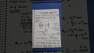 Quartile deviation and Coefficient of Quartile deviation for continuous frequency distribution