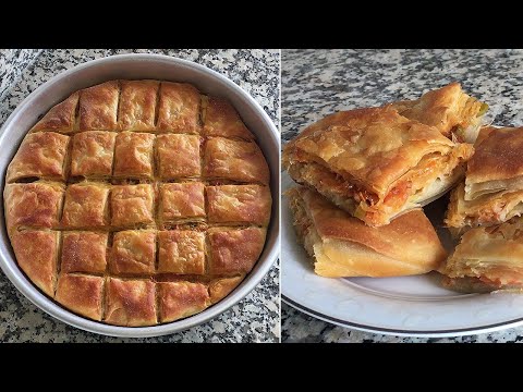 EL AÇMASI TEPSİ BÖREĞİ✅ ÇITIR ÇITIR BÖREK TARİFİ💯 #tepsiböreği #börektarifleri