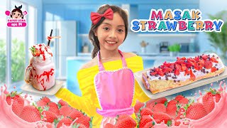 DAPUR LEIKA BIKIN STRAWBERRY CAKE ROLL!! RASANYA BIKIN NAGIH 😱🍓