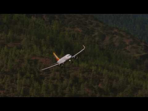 Paro Airport Professional Pilot skills landing an airbus at the worlds most difficult approach