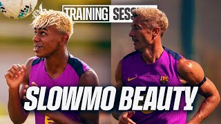 LEWY & LAMINE SHOW OFF their SKILLS in SLOW MOTION | FC Barcelona Training Session 🔵🔴