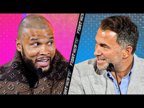 HEATED exchange! Eubank Jr & Eddie Hearn TEAR into each other in verbal altercation!