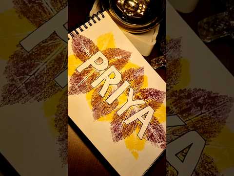 Comment name you want ⁉️#art #drawing #nameart #leafart #shortsfeed #shorts