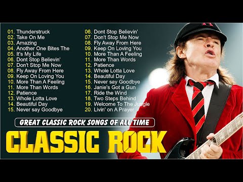 Best Classic Rock Songs 70s 80s 90s 🔥 Guns N' Roses, Aerosmith, Bon Jovi, Metallica, Queen, ACDC, U2