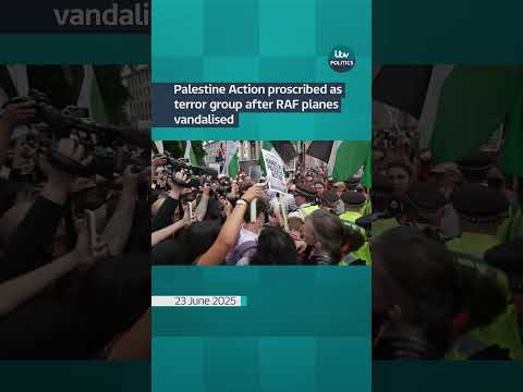 Palestine Action proscribed as terror group after RAF planes vandalised | ITV News