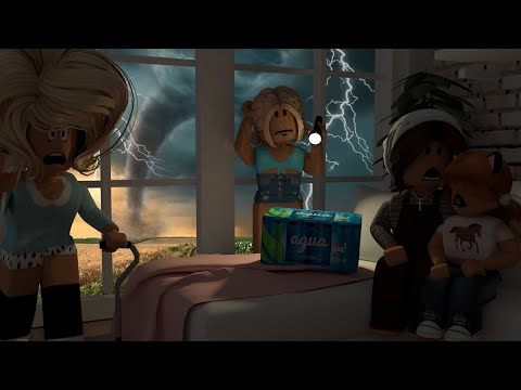 TORNADO AT MY FAMILIES FARM *DESTROYED?* | Roblox Bloxburg Roleplay | *WITH VOICE*