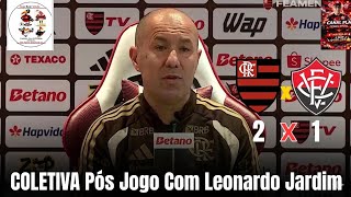 Coletiva Pós Jogo Com Leonardo Jardim Após A Vitória Do Flamengo Sobre O Vitória Na Copa do Brasil 