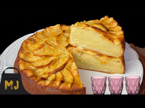 Tarta de manzana de los 3 vasos | Fácil y sin pesar ingredientes