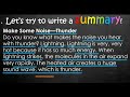 Writing Effective Summaries of Non-Fiction Texts