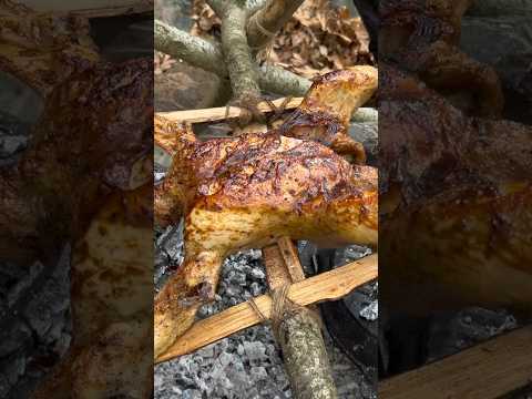 Ormanda Bütün Kızarmış Tavuk 🐔 | Whole Chicken Cooked Outdoors
