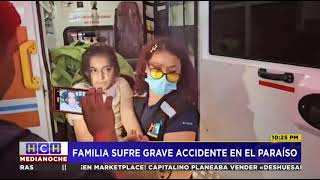 Familia se salva de morir tras caer en un enorme socavón en El Paraíso