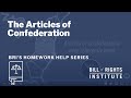 Exploring the Articles of Confederation