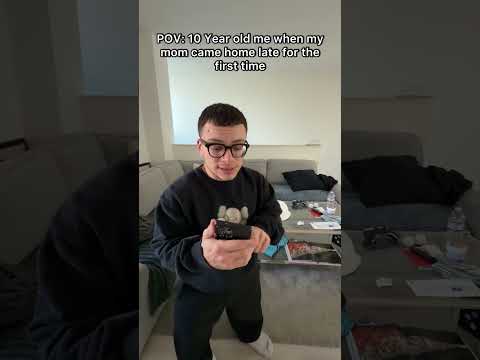 10 year old me When Mom comes home late.. 😭