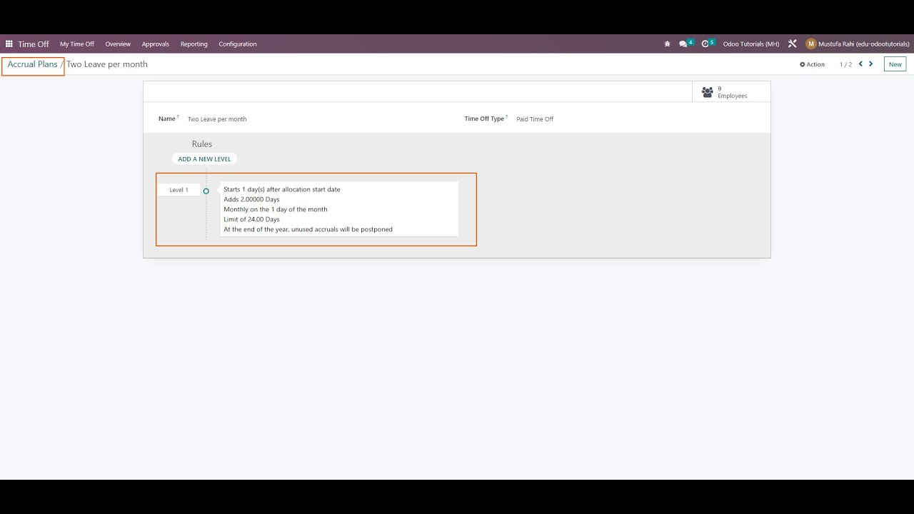 How to setup Timeoff - Leave Allocation on Accrual Basis in Odoo | 10.06.2023

Setup Advanced Accrual Allocation in Timeoff module in #odoo This setup helps many Human Resource managers to set up ...