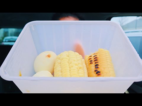 CORN, BOILED EGGS MUKBANG