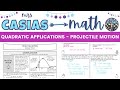 Solving Projectile Motion with Quadratic Equations