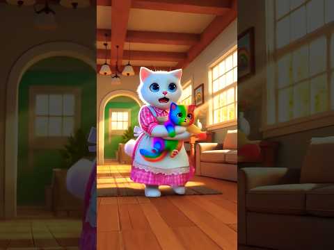 Rainbow_🌈_Cat_s_🐱_Crashing_Cat_Mom💥_Funny_😁_#ai_#story_#catshorts#aicat#funnymeow8#funnycat#aicat
