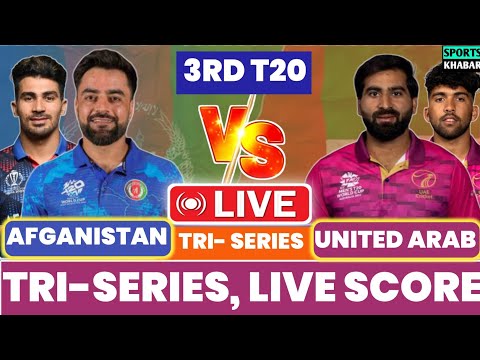 🔴Live: AFG vs UAE 3rd T20 Match Score | Afganistan vs UAE Live score & Commentary | PAK vs UAE 