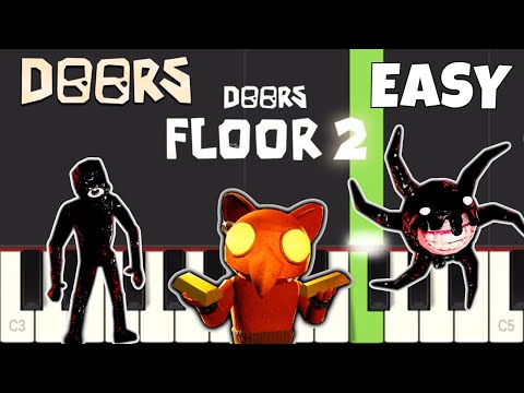 Complete DOORS & DOORS Floor 2 Themes on Piano - EASY Piano Tutorial