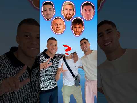 Kylian Mbappe, Achraf Hakimi and mysterious player #mbappe #messi #neymar #haaland #lewandowski