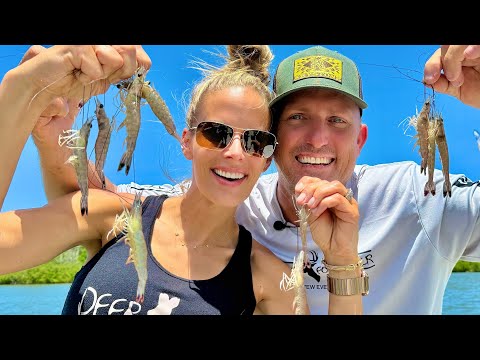 I Destroyed my Cast Net on the First Throw!! {Catch, Clean, Cook} WILD SHRIMP in Florida