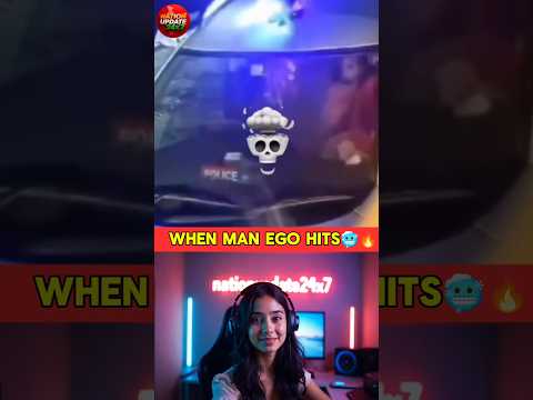 Wait for end 🤣 | Police Officer Start Truck Driver Unexpected Reaction Caught on Camera☠️| #shorts