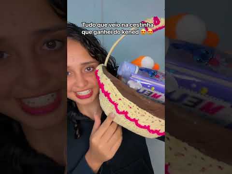 Tudo que veio na cestinha que ganhei do Kened