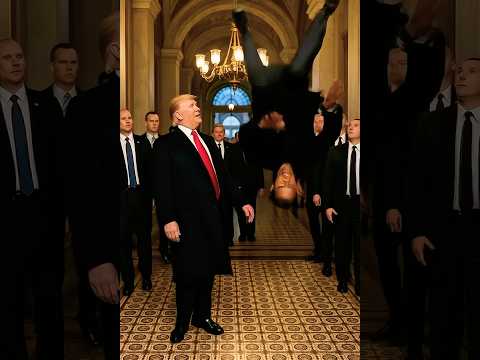 Trump vs Obama FLIP FAIL! 😂 Both Go Down HARD in Flip Showdown! #memes #trump #funny #obama #usa