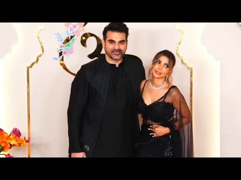 Arbaaz Khan With Wife Arrives At Anant Radhika Wedding #ambani