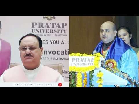Addressing Students in 4th Convocation of Pratap University