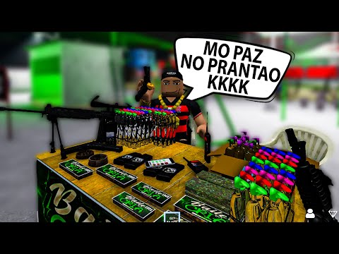 ROBLOX VIDA DO CRIME | BLINDADO ENTROU NA FAVELA DO CV NO MEU PLANTAO ✌️🚩