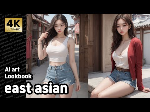 4k Fashion ai art | 동아시아 룩북 | east asian architecture Lookbook