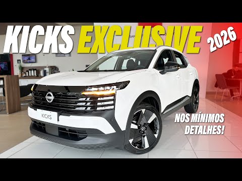 NOVO KICKS EXCLUSIVE 2026 - Agora Com Motor Turbo e ADAS Todo Liberado!