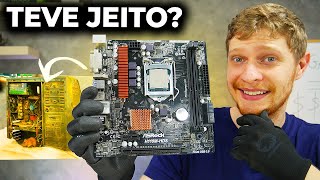 A PLACA MÃE DO PC GAMER DE R$700 DO MERCADO LIVRE VOLTOU A FUNCIONAR? LIMPEZA E TESTE…